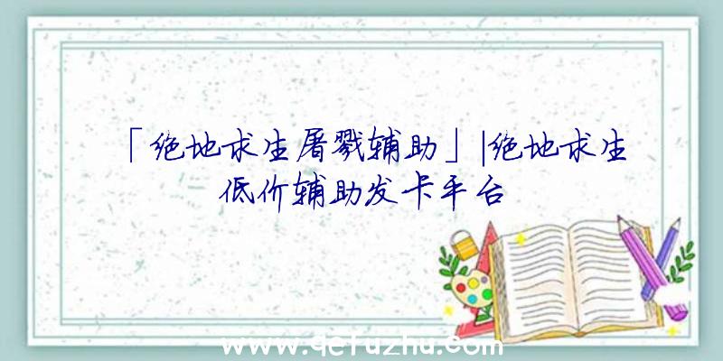 「绝地求生屠戮辅助」|绝地求生低价辅助发卡平台